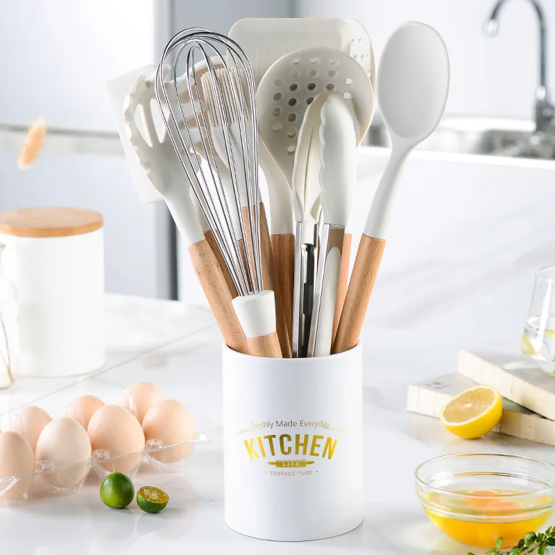 High Quality Cooking Tools Premium Silicone Utensils Turner Tongs Spatula Soup Spoon Non-stick Shovel Oil Brush Kitchen Tool
High Quality Cooking Tools Premium Silicone Utensils Turner Tongs Spatula Soup Spoon Non-stick Shovel Oil Brush Kitchen Tool