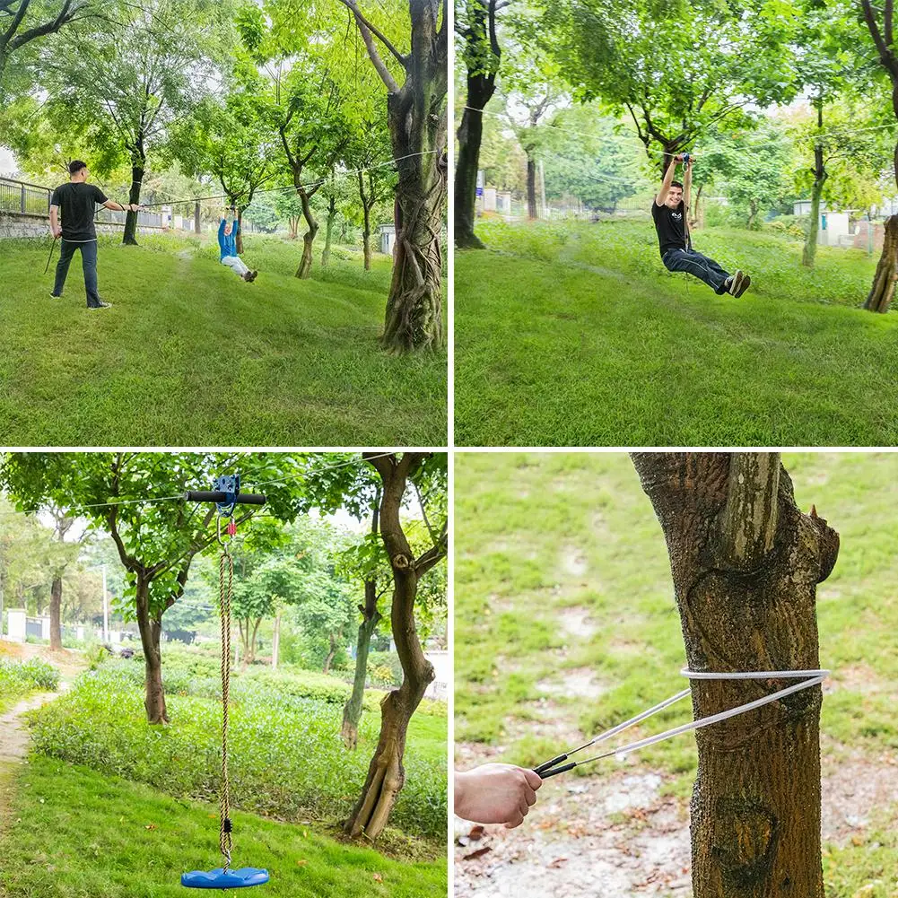 Zip Line Kit for Kids and Adult Hand Shank Disk Safety Rope Wire Rope Set Screws Manual Outdoor Indoor Daily Practical Tools
Zip Line Kit for Kids and Adult Hand Shank Disk Safety Rope Wire Rope Set Screws Manual Outdoor Indoor Daily Practical Tools