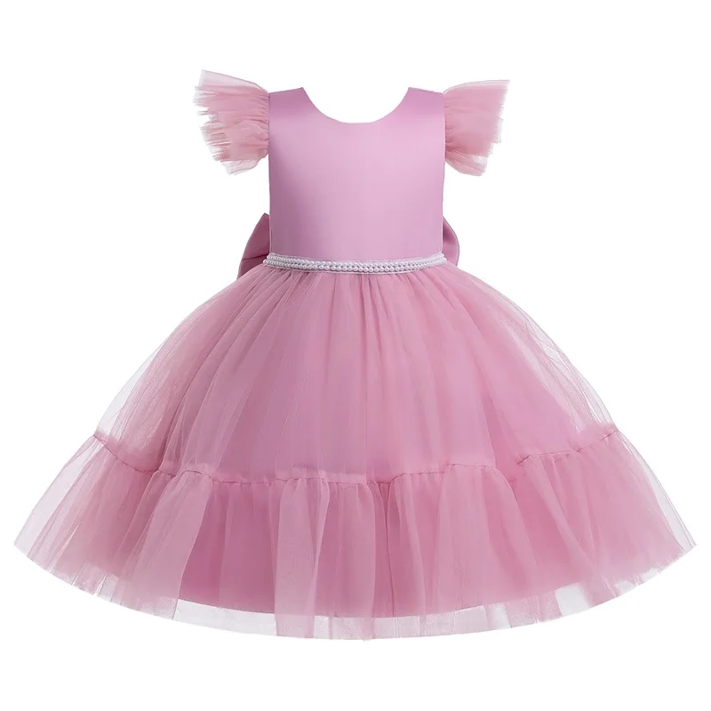 Baby Clothes 3 10 Years Children Pink Beading Bow Sleeveless Casual Kids Sweet Midi Summer Dress Girls Vestidos
Baby Clothes 3 10 Years Children Pink Beading Bow Sleeveless Casual Kids Sweet Midi Summer Dress Girls Vestidos
