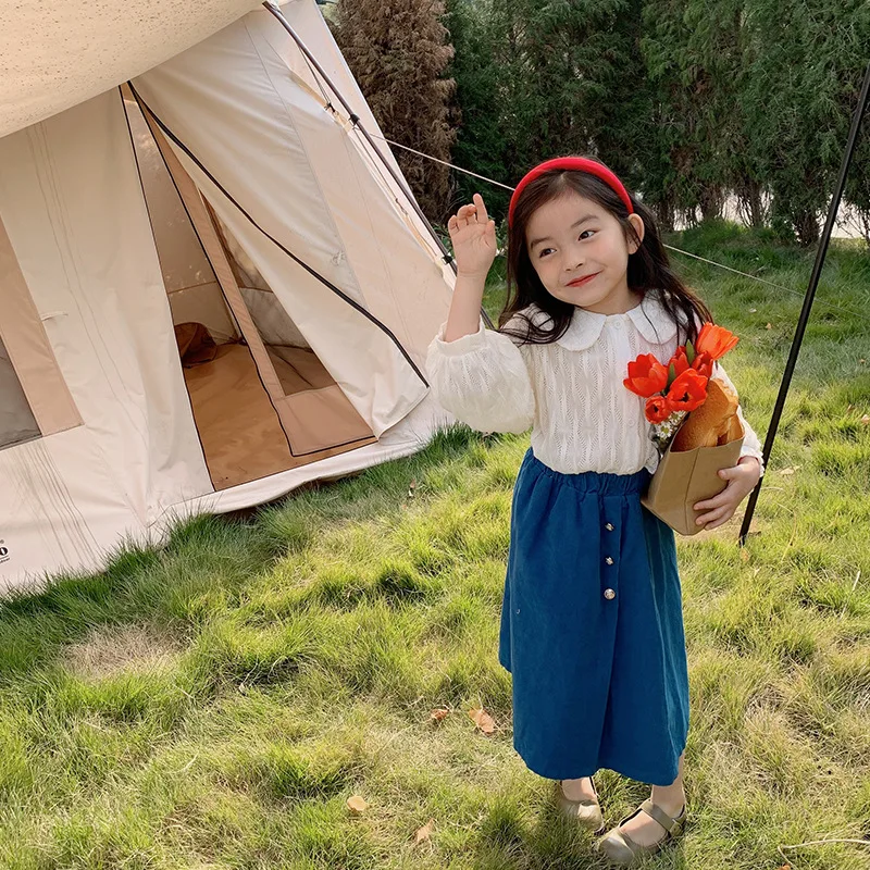 Girls' shirt spring Korean version new children's small hollow out doll shirt little girls' solid color shirt 11-148
Girls' shirt spring Korean version new children's small hollow out doll shirt little girls' solid color shirt 11-148
