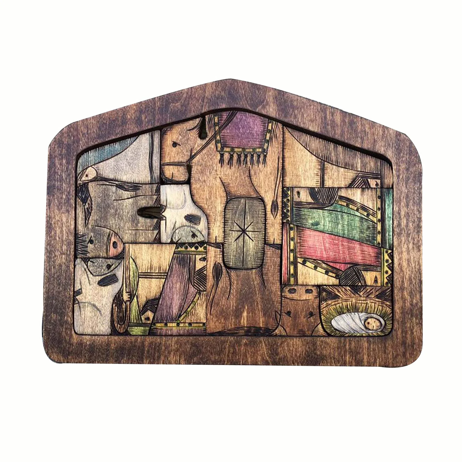 Kids Wooden Puzzle Nativity Scene Jigsaw Puzzle Home Party Decoration Painting Children Educational Learning Toys Wooden Jigsaw
Kids Wooden Puzzle Nativity Scene Jigsaw Puzzle Home Party Decoration Painting Children Educational Learning Toys Wooden Jigsaw