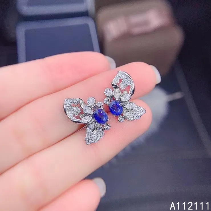 Fine Jewelry 925 Sterling Silver Inset With Natural Gems Women's Luxury Elegant Butterfly Sapphire Earrings Ear Stud Supports
Fine Jewelry 925 Sterling Silver Inset With Natural Gems Women's Luxury Elegant Butterfly Sapphire Earrings Ear Stud Supports
