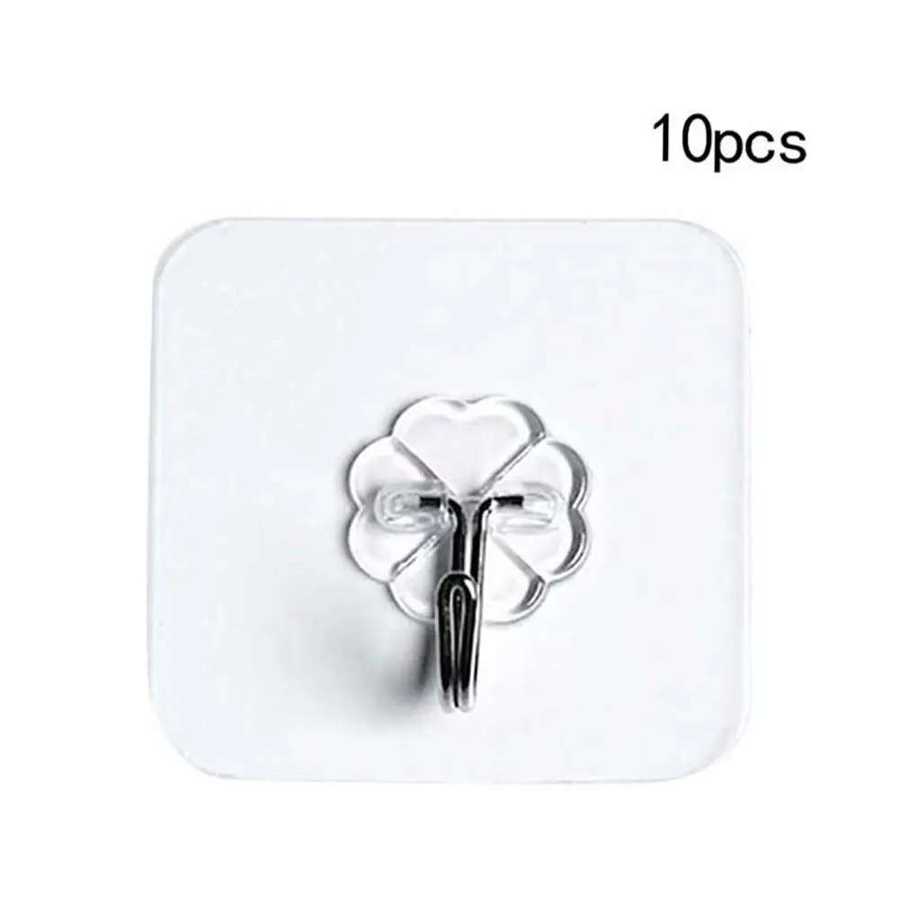 10pcs Wall-mounted Nail-free Seamless Hook Transparent Strong Self Adhesive Door Wall Hangers Towel Mop Handbag Holder Hook
10pcs Wall-mounted Nail-free Seamless Hook Transparent Strong Self Adhesive Door Wall Hangers Towel Mop Handbag Holder Hook