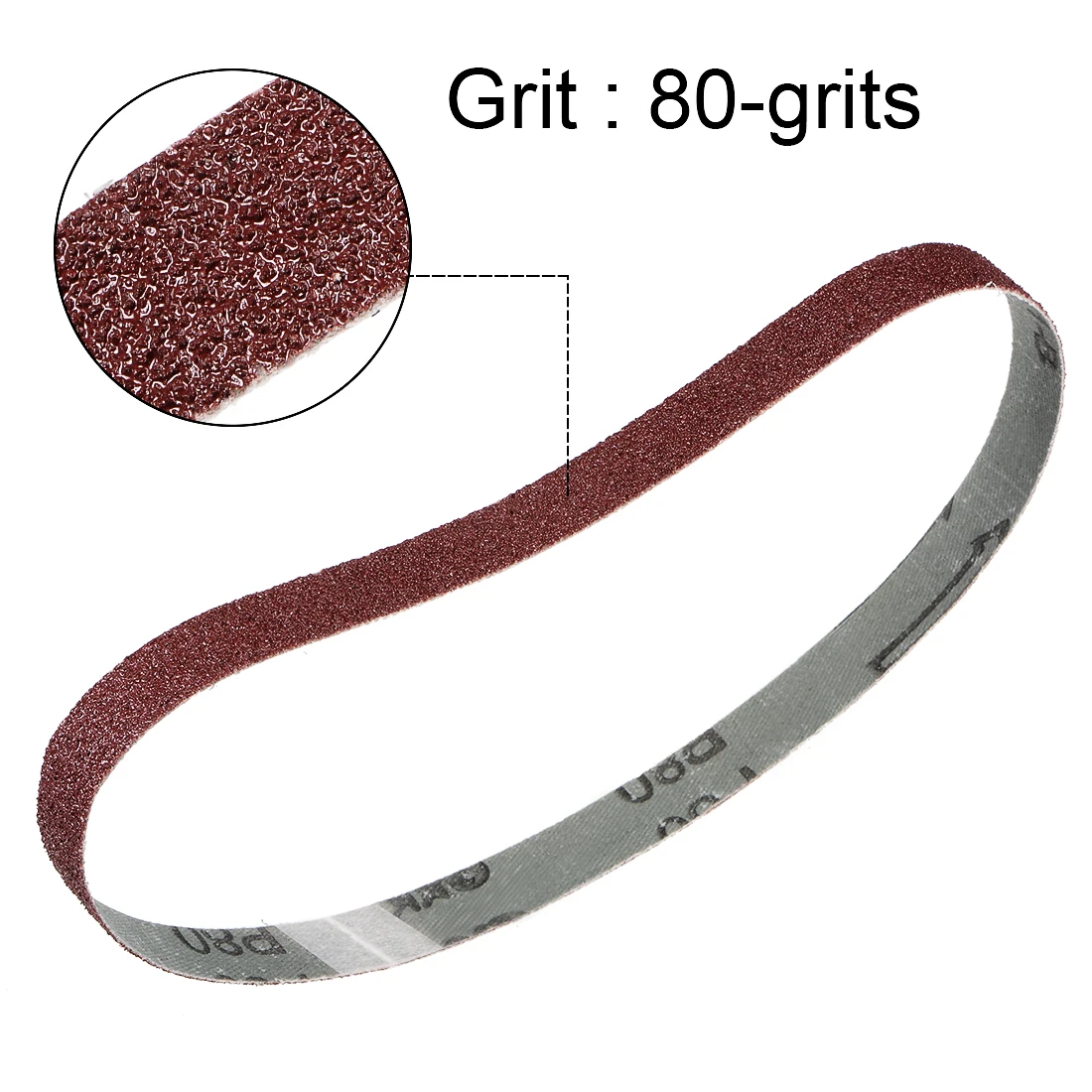 uxcell 1/2-inch X 18-inch(15mm X 460mm) Sanding Belt 80 Grit Aluminum Oxide 4pcs
uxcell 1/2-inch X 18-inch(15mm X 460mm) Sanding Belt 80 Grit Aluminum Oxide 4pcs