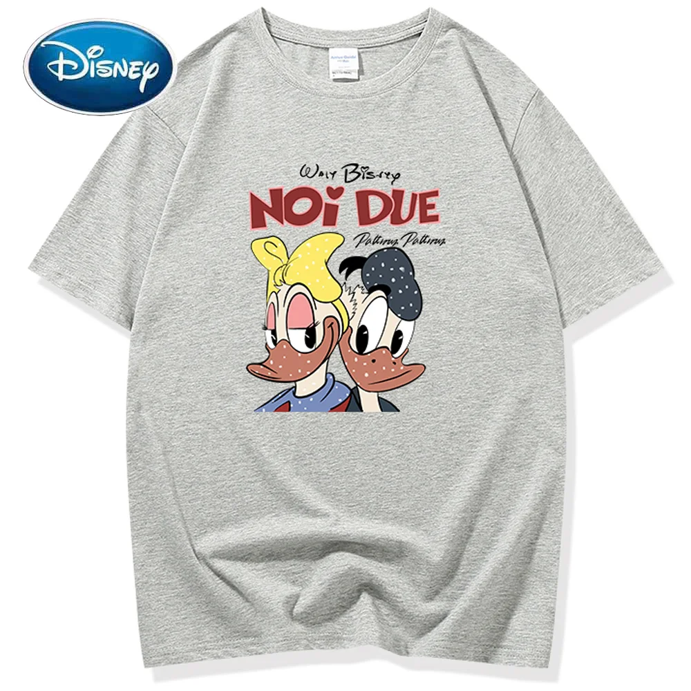 Disney T-Shirt Fashion Daisy Donald Duck Letter Cartoon Print O-Neck Tee Chic Couples Unisex Women Short Sleeve Tops 6 Colors
Disney T-Shirt Fashion Daisy Donald Duck Letter Cartoon Print O-Neck Tee Chic Couples Unisex Women Short Sleeve Tops 6 Colors