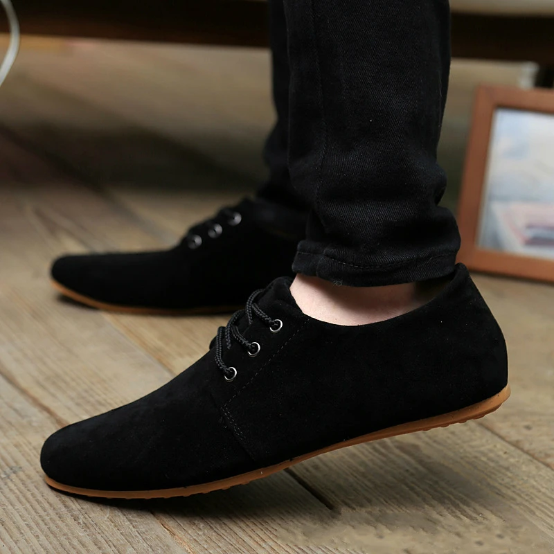 Мужские повседневные деловые туфли на шнуровке Классические Модные низкие