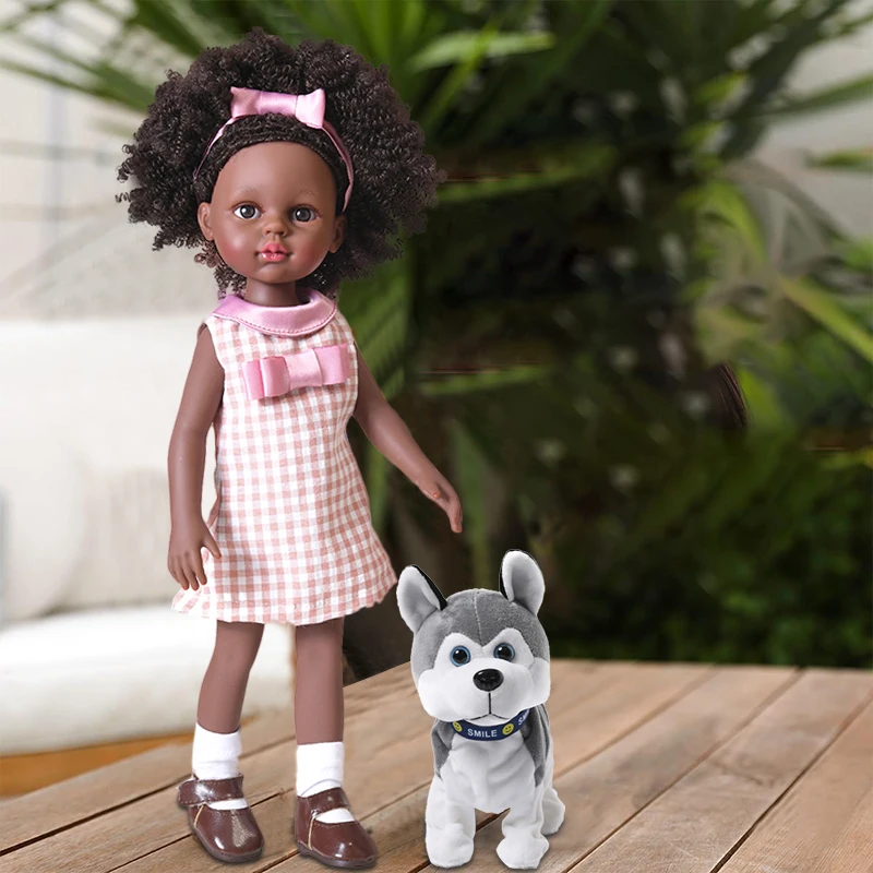 14inch African Black kids Doll Explosion Head Black Skin Lifelike Baby Toy Silicone Dolls For Girl Children Baby Gifts BJD
14inch African Black kids Doll Explosion Head Black Skin Lifelike Baby Toy Silicone Dolls For Girl Children Baby Gifts BJD