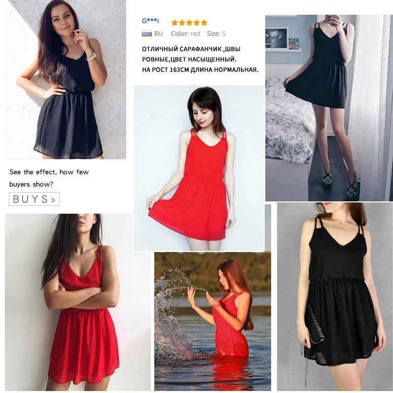Для женщин красный цвет Сезон лето Платье черное Открытое платье без рукавов 2021
