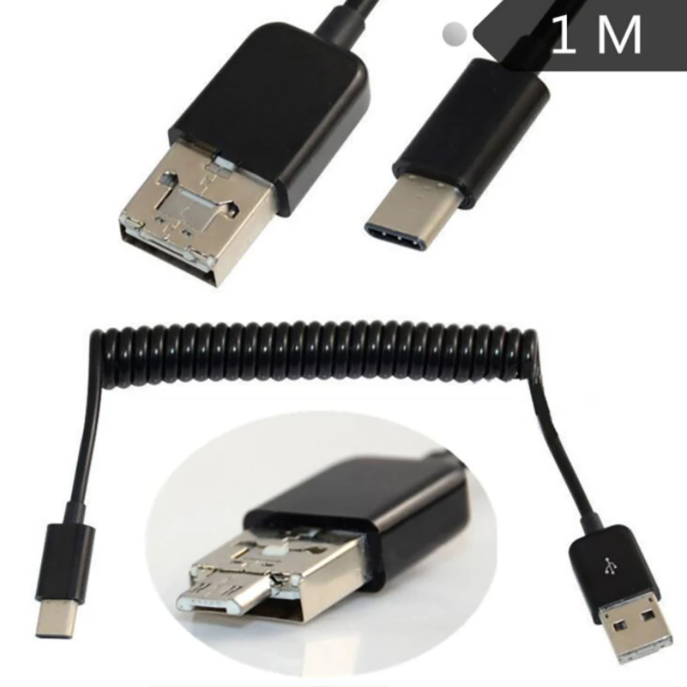 Спиральный AM/MICRO/TYPE-C USB 2,0 A male micro type-c OTG кабель 1 м
Спиральный AM/MICRO/TYPE-C USB 2,0 A male micro type-c OTG кабель 1 м