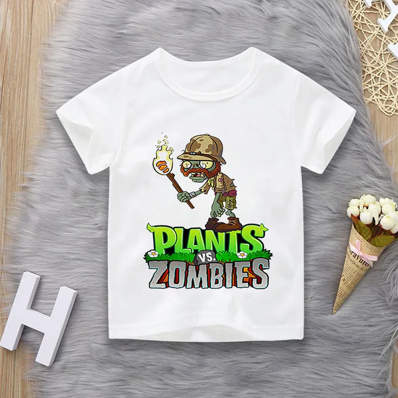 Summer Plant Vs Zombies Print Children Cotton T shirts Cartoon Game Boys Girls Clothes Kids T-shirt Clothes For 4-14 Years Teen
Summer Plant Vs Zombies Print Children Cotton T shirts Cartoon Game Boys Girls Clothes Kids T-shirt Clothes For 4-14 Years Teen