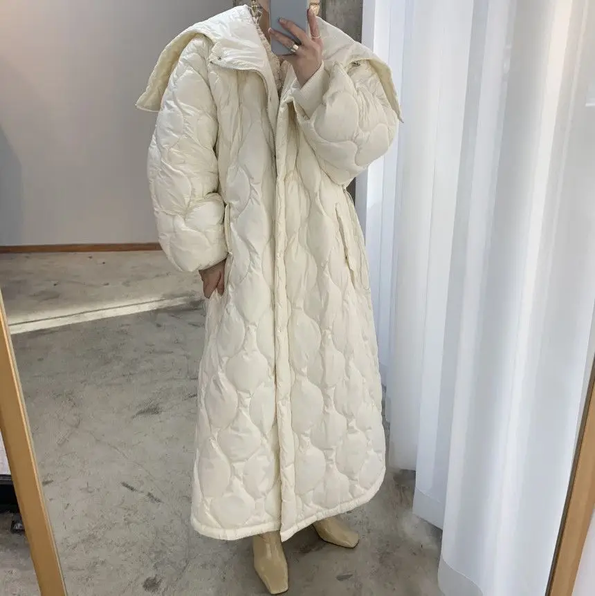 2021 Korean Chic Women Hooded Long Cotton Padded Jacket Coat Full Sleeve Warm Woman Winter Loose Casual Jackets Parkas Black 
2021 Korean Chic Women Hooded Long Cotton Padded Jacket Coat Full Sleeve Warm Woman Winter Loose Casual Jackets Parkas Black