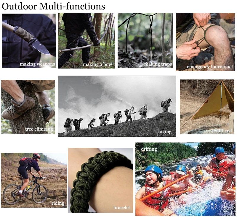27 Colors 100m Paracord 550 Paracorde Cord Lanyard Rope Mil Spec Type III 7 Strand Cord Climbing Camping Survival Equipment Rope
27 Colors 100m Paracord 550 Paracorde Cord Lanyard Rope Mil Spec Type III 7 Strand Cord Climbing Camping Survival Equipment Rope