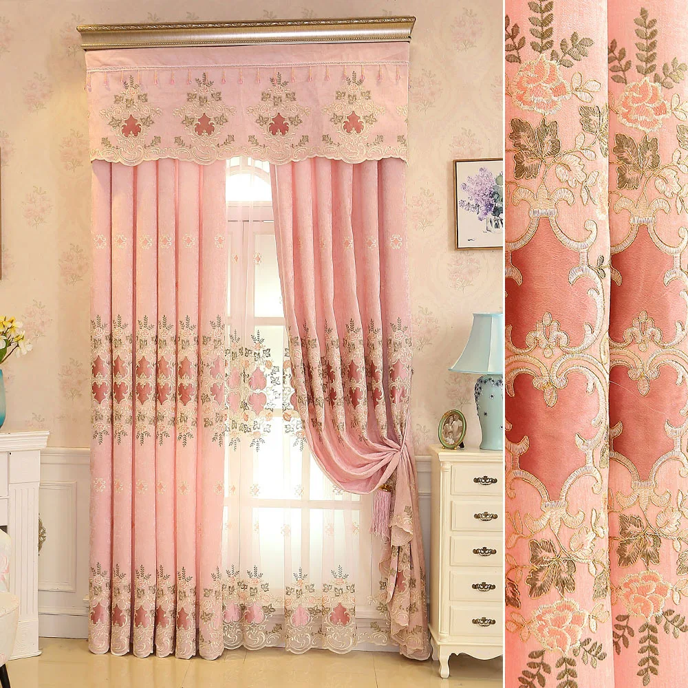 Curtains for Living Room Dining Bedroom Chenille Embroidery Princess Style High Shading Windows Door Palace Small Fresh Kitchen
Curtains for Living Room Dining Bedroom Chenille Embroidery Princess Style High Shading Windows Door Palace Small Fresh Kitchen