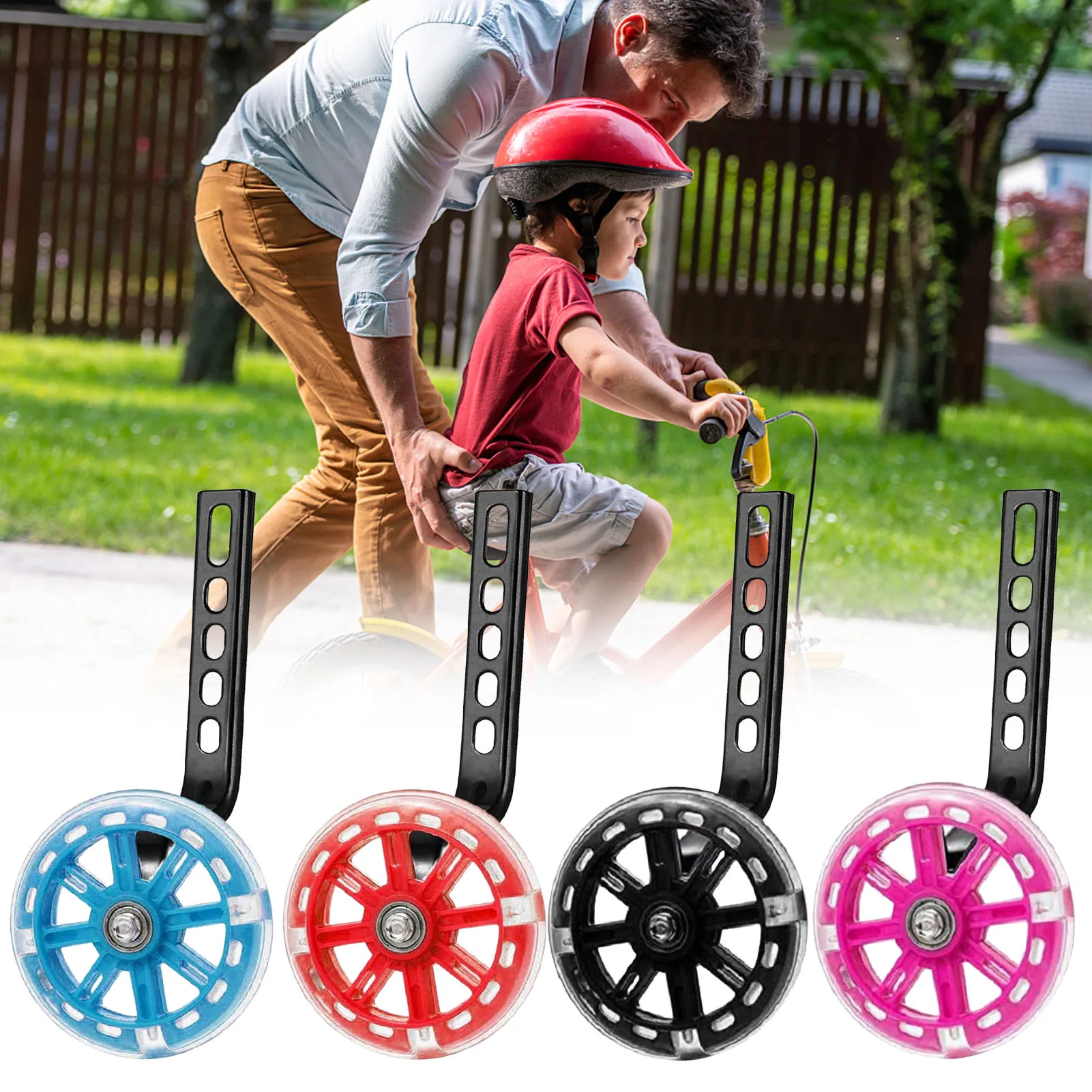 Bicycle Stabilisers Kit For Kids Children 12-20 Universal Bike Balance Auxiliary Wheel Set Training Wheels Cycling Accessories
Bicycle Stabilisers Kit For Kids Children 12-20 Universal Bike Balance Auxiliary Wheel Set Training Wheels Cycling Accessories