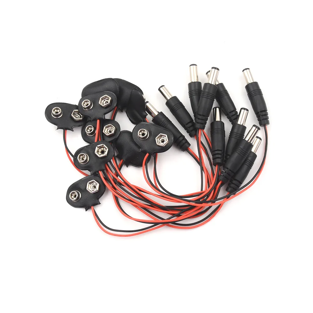 10pcs Experimental 9V Battery Snap Power Cable To DC 9V Clip Male Line Battery Adapter For Arduino Uno R3 DIY Jack Connector
10pcs Experimental 9V Battery Snap Power Cable To DC 9V Clip Male Line Battery Adapter For Arduino Uno R3 DIY Jack Connector