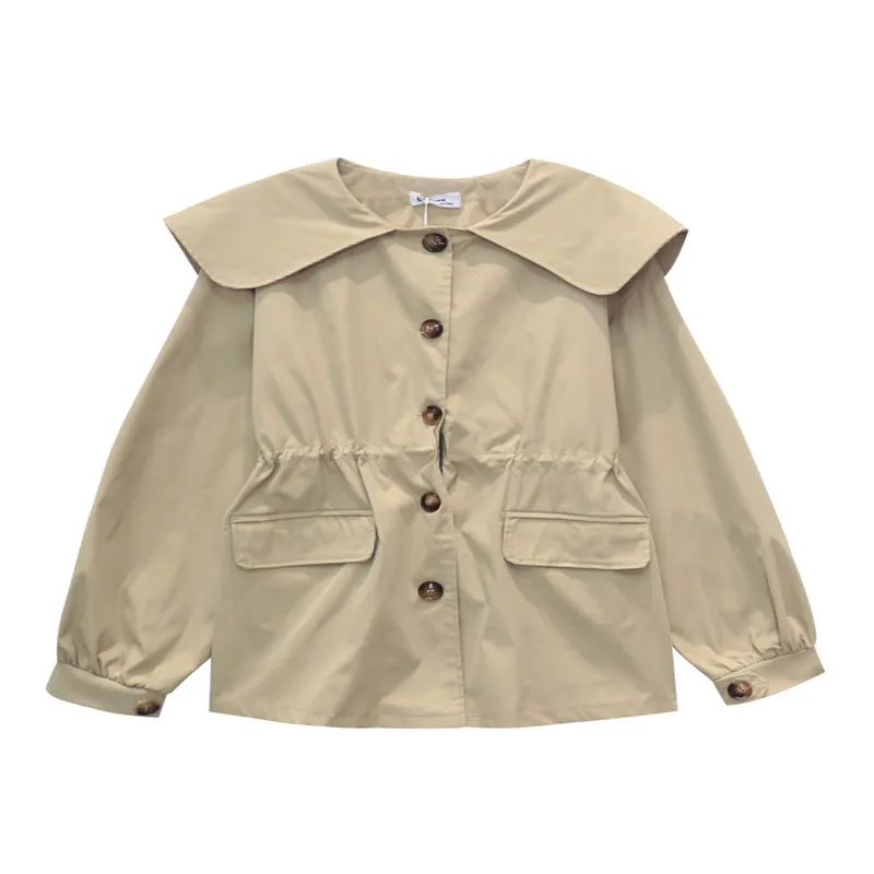 Brand New Korean Fashion 2021 Autumn Spring Casual Single Breasted Drawstring Long Trench Coat Pocket Female Windbreaker Khaki
Brand New Korean Fashion 2021 Autumn Spring Casual Single Breasted Drawstring Long Trench Coat Pocket Female Windbreaker Khaki