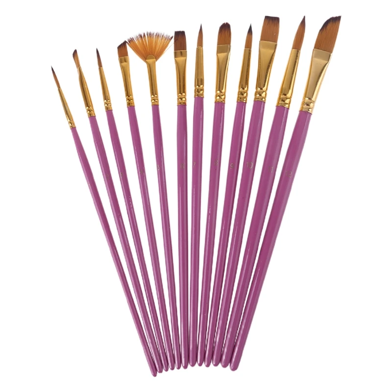 12pcs Nylon Hair Wooden Handle Watercolor Paint Brush Pen Set for DIY Oil Acrylic Painting Art Paint Brushes Supplies
12pcs Nylon Hair Wooden Handle Watercolor Paint Brush Pen Set for DIY Oil Acrylic Painting Art Paint Brushes Supplies