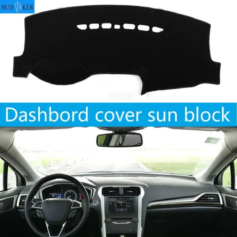 Anti-UV Dashboard Cover Mat Pad Sun Shade Car Styling Instrument Protective Carpet For Ford Mondeo Fusion 2013- 2018 Accessories 
Anti-UV Dashboard Cover Mat Pad Sun Shade Car Styling Instrument Protective Carpet For Ford Mondeo Fusion 2013- 2018 Accessories