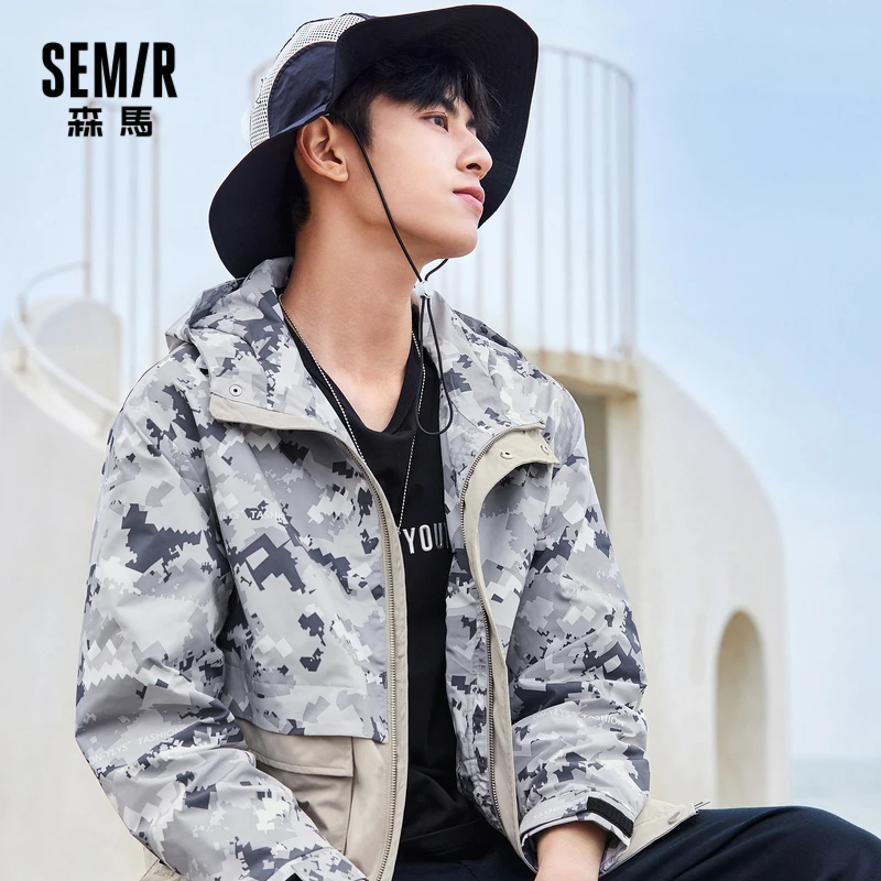 Куртка SEMIR мужская с капюшоном, тактическое камуфляжное пальто в модном стиле, осень 2021
Куртка SEMIR мужская с капюшоном, тактическое камуфляжное пальто в модном стиле, осень 2021