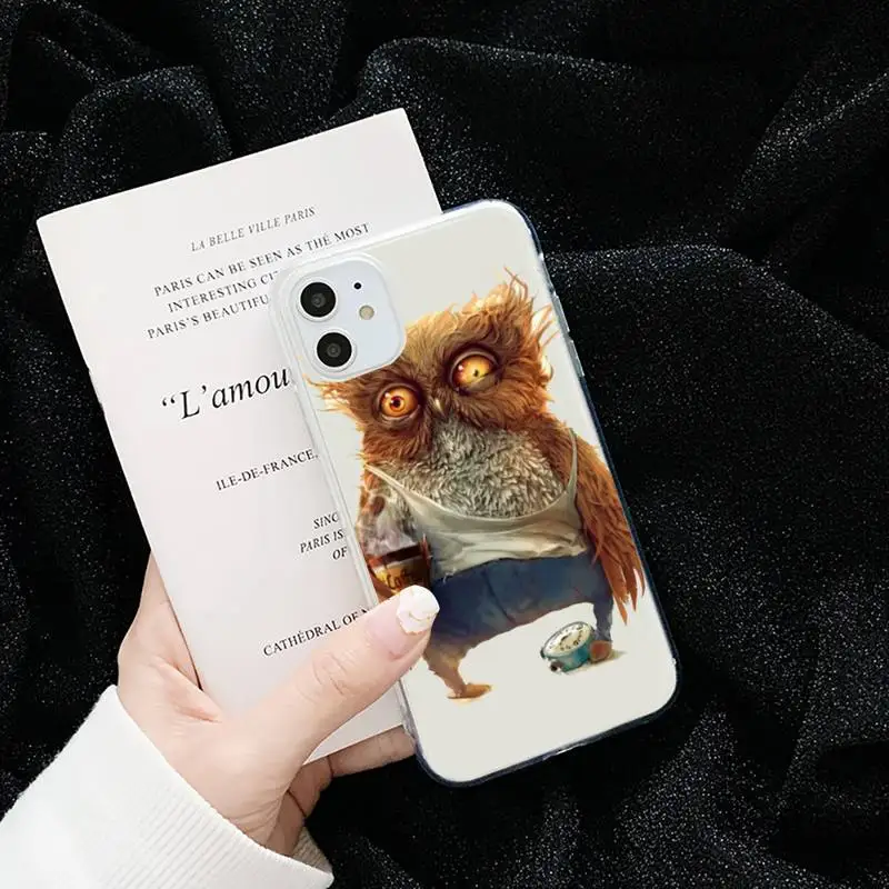 Animal Cute Cartoon Owl lovely Phone Case Transparent for iPhone 6 7 8 11 12 s mini pro X XS XR MAX Plus cover funda shell
Animal Cute Cartoon Owl lovely Phone Case Transparent for iPhone 6 7 8 11 12 s mini pro X XS XR MAX Plus cover funda shell