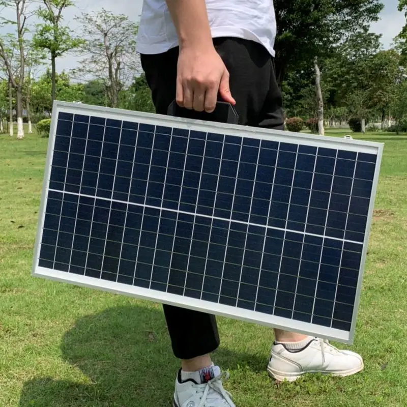 Folding 50W Solar Charger for 12V Batteries Outdoor Camping Portable Solar Power Charger Supply Vehicles Glass Frame
Folding 50W Solar Charger for 12V Batteries Outdoor Camping Portable Solar Power Charger Supply Vehicles Glass Frame