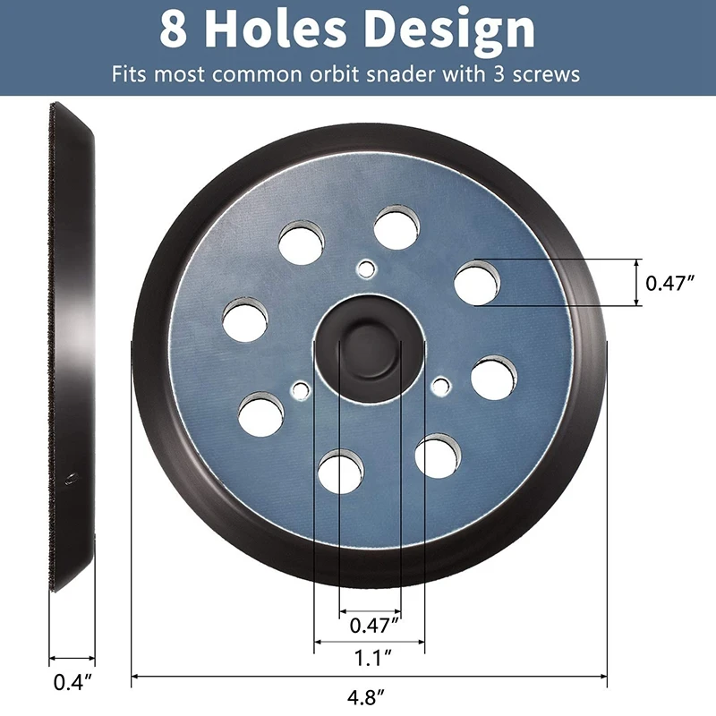 12 Pieces 40 Grits Sanding Discs, 60 Pieces Grits Sandpaper Compatible with DeWalt, Makita and Porter Cable
12 Pieces 40 Grits Sanding Discs, 60 Pieces Grits Sandpaper Compatible with DeWalt, Makita and Porter Cable