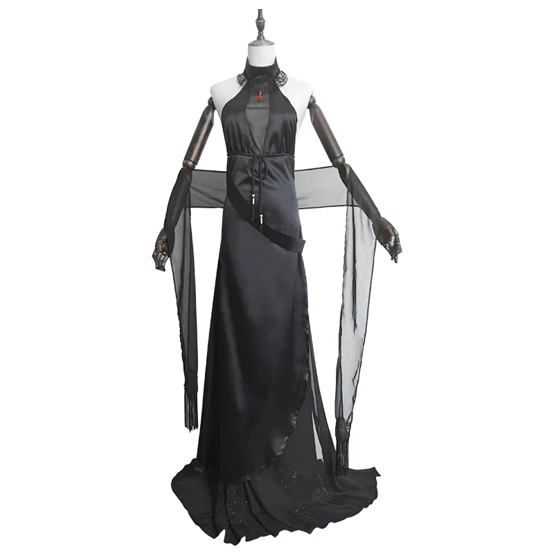 Hot Game Girls Frontline DSR 50 Cosplay Costume Balck dress With Arm Accessory Halloween Costumes for Women
Hot Game Girls Frontline DSR 50 Cosplay Costume Balck dress With Arm Accessory Halloween Costumes for Women
