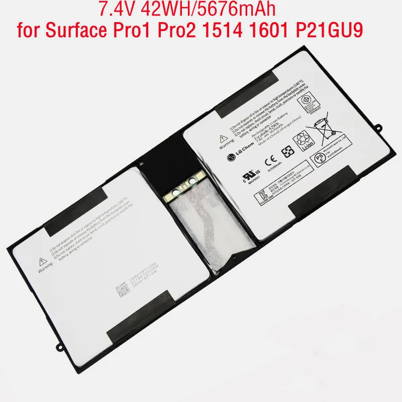 Оригинальный аккумулятор для ноутбука P21GU9 7,4 в 42 Вт/ч для Microsoft Surface Pro 2 1601 Pro 1 1514 2ICP5/94/104
Оригинальный аккумулятор для ноутбука P21GU9 7,4 в 42 Вт/ч для Microsoft Surface Pro 2 1601 Pro 1 1514 2ICP5/94/104