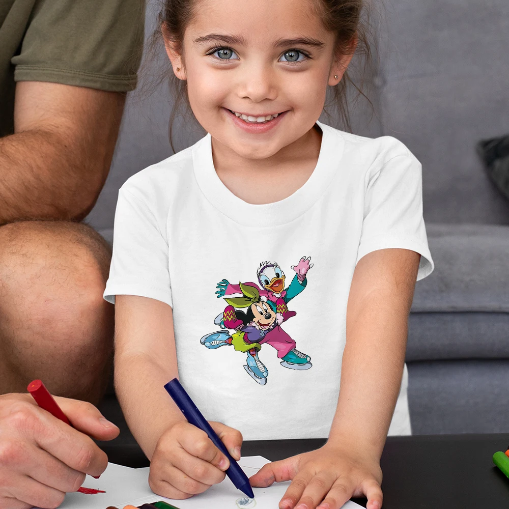 Minnie and Daisy Kids Tshirts For Girls Soft Girl Aesthetic Clothes Short Sleeve Boys And Girls Oversize T-shirt For Children
Minnie and Daisy Kids Tshirts For Girls Soft Girl Aesthetic Clothes Short Sleeve Boys And Girls Oversize T-shirt For Children