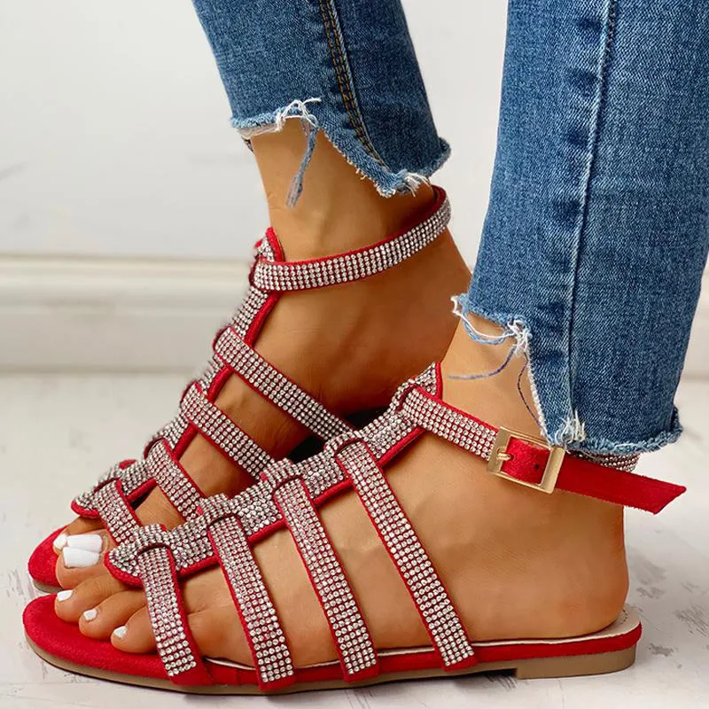 Women's Sandals Woman Gladiator Ankle Straps Shoes Women Outdoor Rome Crystal Bling Female Beach Ladies Fashion
Women's Sandals Woman Gladiator Ankle Straps Shoes Women Outdoor Rome Crystal Bling Female Beach Ladies Fashion