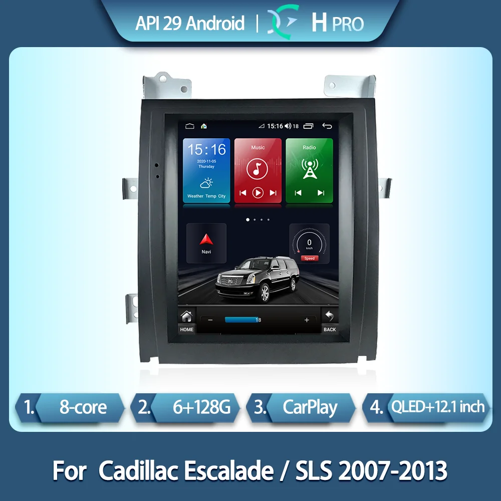 Для Cadillac Escalade 2007-2013 умный мультимедийный видеоплеер Escalade SLS радио GPS 4G навигация CarPlay 6 + 128G
Для Cadillac Escalade 2007-2013 умный мультимедийный видеоплеер Escalade SLS радио GPS 4G навигация CarPlay 6 + 128G