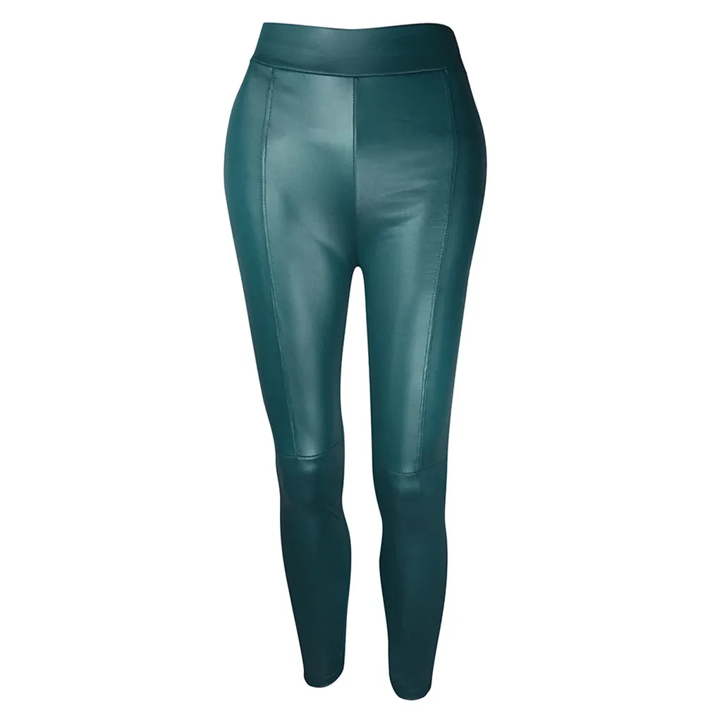 Sexy Leather PU Leggings Solid Splice High waist Plus Size Fashion Women's Pants Slim Trousers Fitness Jeggings Woman Clothes
Sexy Leather PU Leggings Solid Splice High waist Plus Size Fashion Women's Pants Slim Trousers Fitness Jeggings Woman Clothes