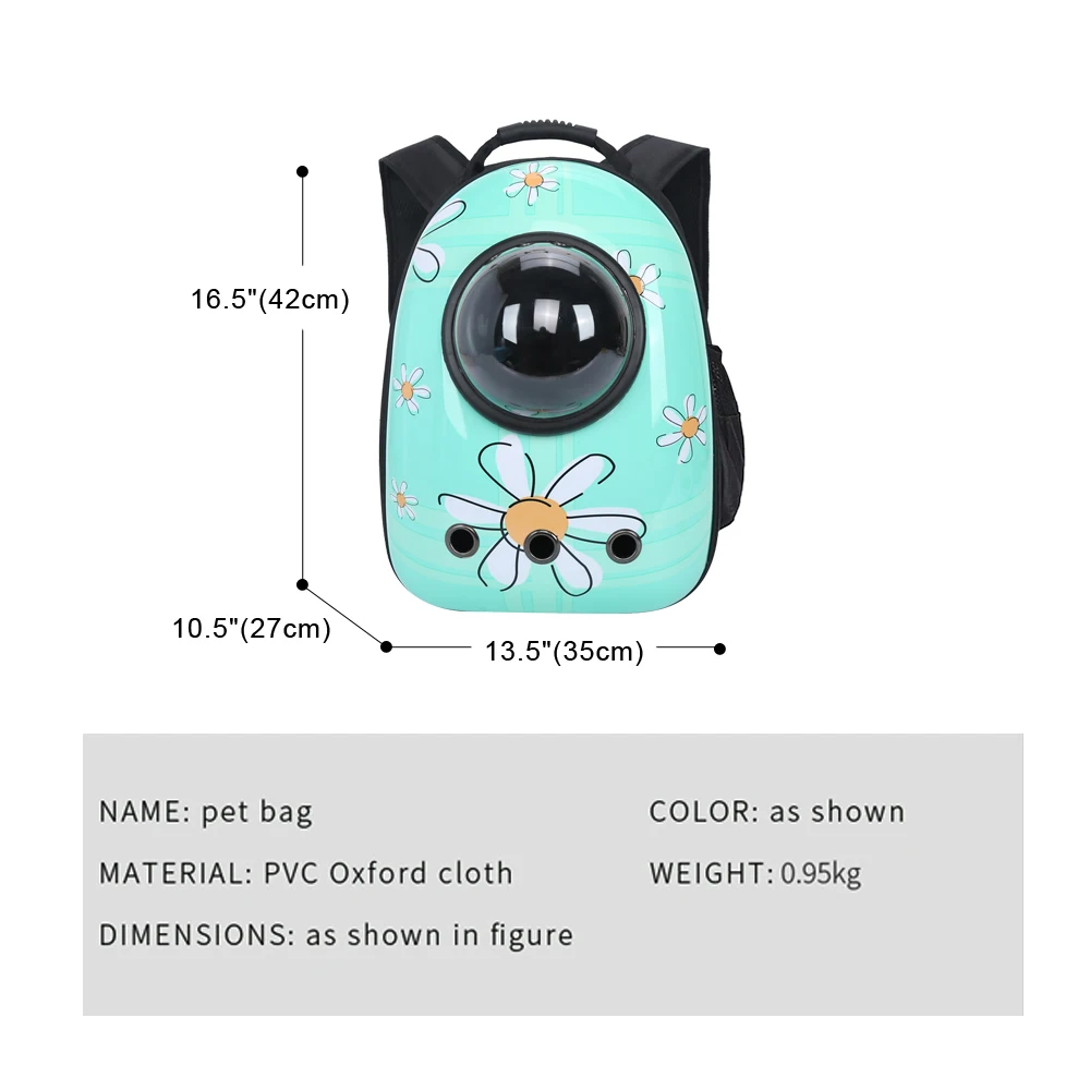 Cartoon Cat Backpack Breathable Transparent Puppy Cat Carrier Bag Cats Box Cage Small Dog Pet Travel Handbag Space Capsule
Cartoon Cat Backpack Breathable Transparent Puppy Cat Carrier Bag Cats Box Cage Small Dog Pet Travel Handbag Space Capsule