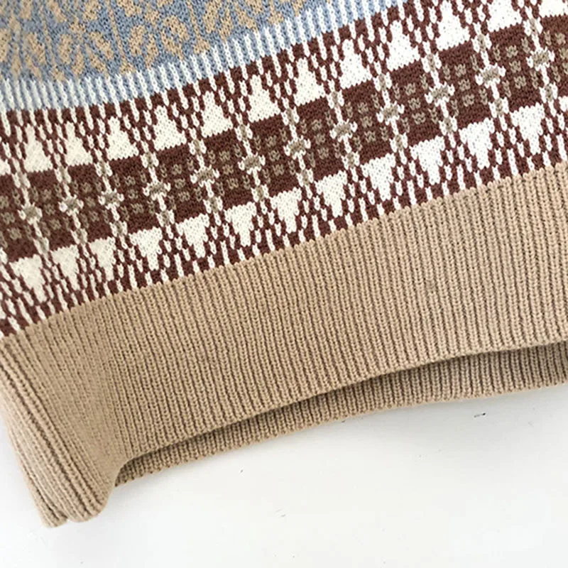 Sweater Vest Women Vintage Printed V-Neck All-match Simple School Harajuku Womens New Korean Style Trendy Leisure Womens Fashion 
Sweater Vest Women Vintage Printed V-Neck All-match Simple School Harajuku Womens New Korean Style Trendy Leisure Womens Fashion