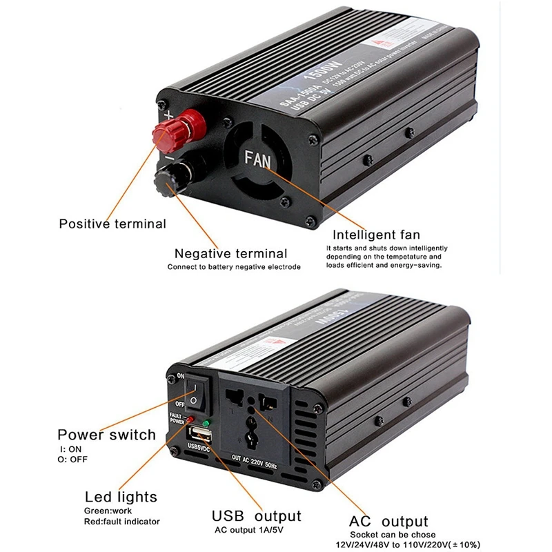 18V20W Solar Panel +12V / 24V Controller + 1500W Inverter Ac220V Kit, Suitable For Outdoor And -Home Ac220V Solar Energy-Saving
18V20W Solar Panel +12V / 24V Controller + 1500W Inverter Ac220V Kit, Suitable For Outdoor And -Home Ac220V Solar Energy-Saving