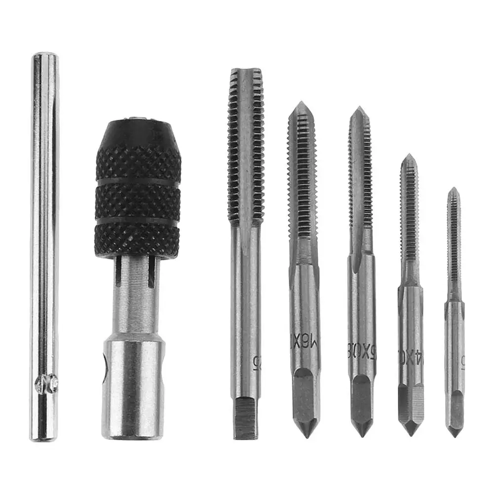 6pcs/set T-type Wrench Drill Set Hand Tapping Tools Machine Screw Thread Tap Twist Bit M3/M4/M5/M6/M8 Tap Set DIY Tool
6pcs/set T-type Wrench Drill Set Hand Tapping Tools Machine Screw Thread Tap Twist Bit M3/M4/M5/M6/M8 Tap Set DIY Tool