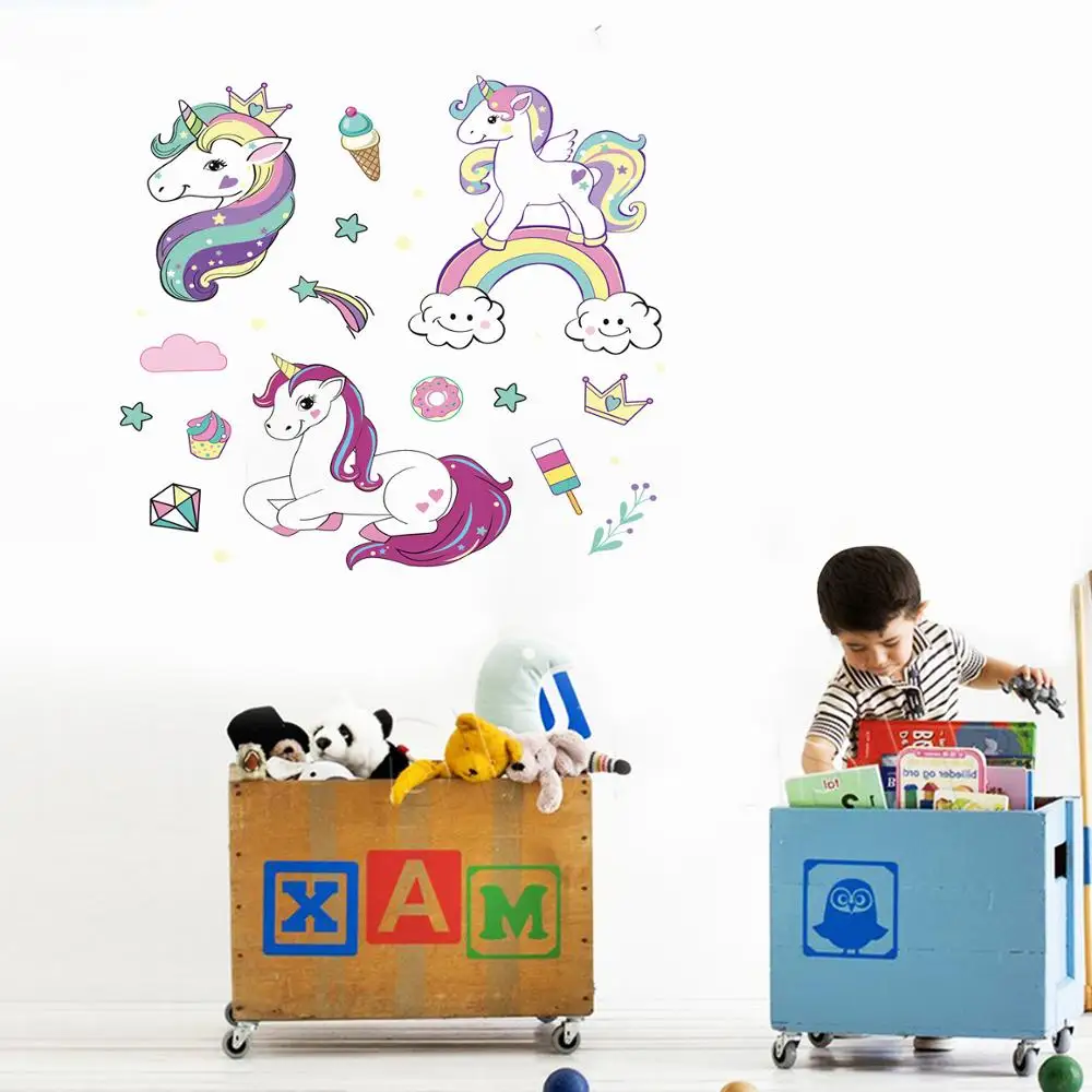 Cartoon print wall stickers Unicorn Crown Pattern Wall Stickers For Kids Children's Room Decoration Home Bedroom Wall Decor
Cartoon print wall stickers Unicorn Crown Pattern Wall Stickers For Kids Children's Room Decoration Home Bedroom Wall Decor