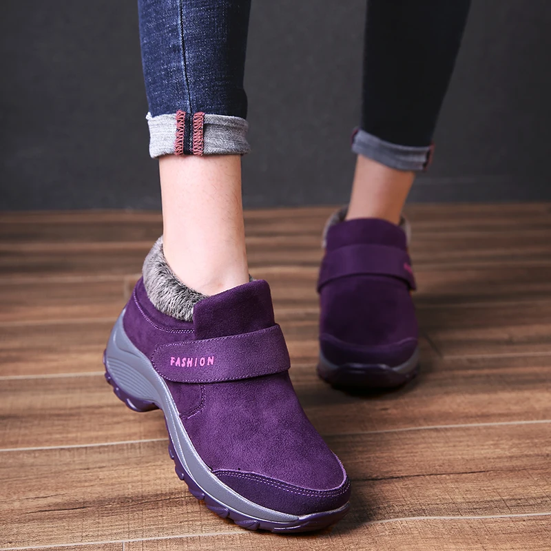 Height Increasing Women Shoes Purple Fashion Platform Sneakers Fur Warm Sapato Feminino Sport Footwear Run Winter Ladies Shoes
Height Increasing Women Shoes Purple Fashion Platform Sneakers Fur Warm Sapato Feminino Sport Footwear Run Winter Ladies Shoes