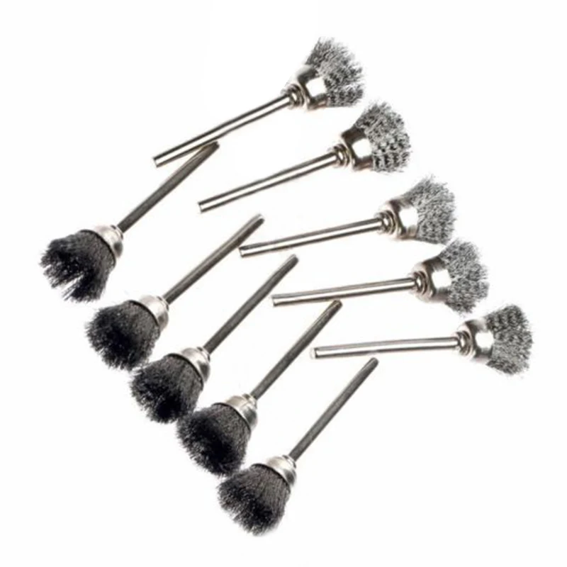 20pcs 3mm Shank Steel Wire Wheel Brushes For Metal Rust Removal Polishing Brush Power Rotary Tools Accessories
20pcs 3mm Shank Steel Wire Wheel Brushes For Metal Rust Removal Polishing Brush Power Rotary Tools Accessories