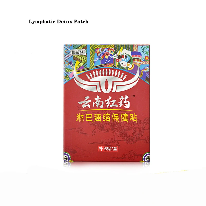 

6pcs/Box Anti-Swelling Neck Breast Lymph Nodes Sticker Lymphatic Detox Patch Promote Blood Circulation Herbal Medical Plaster