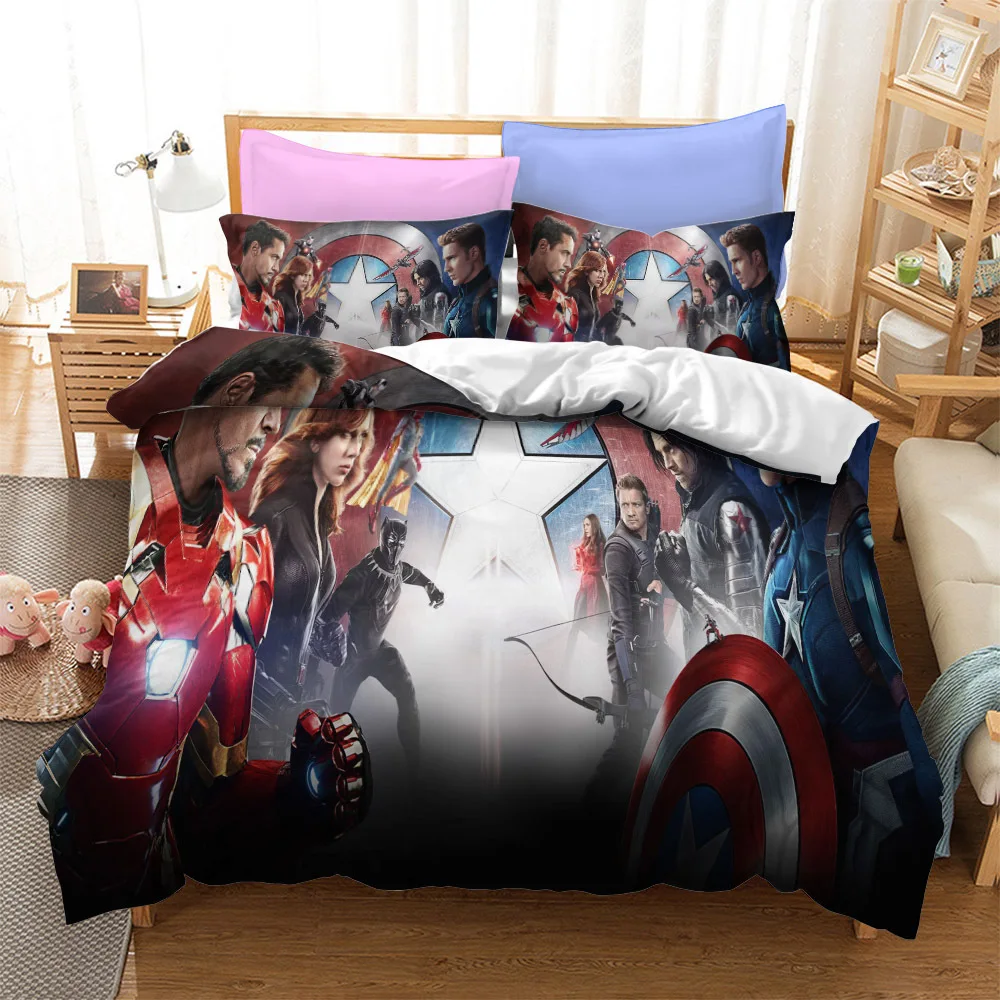 The Avengers Bedding Set Duvet Cover and Pillowcase Full Size Bed Set Disney marvel Comforter Set for Bedding
The Avengers Bedding Set Duvet Cover and Pillowcase Full Size Bed Set Disney marvel Comforter Set for Bedding