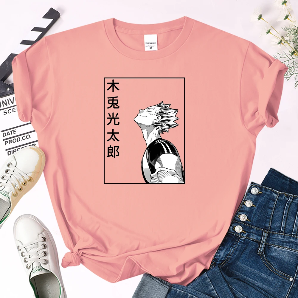 Anime Haikyuu!! Kotaro Bokuto Print T-Shirt Womens Big Size Cozy Skin-Friendly Tops Female Japan Harajukua Style O-Neck Slim Tee
Anime Haikyuu!! Kotaro Bokuto Print T-Shirt Womens Big Size Cozy Skin-Friendly Tops Female Japan Harajukua Style O-Neck Slim Tee