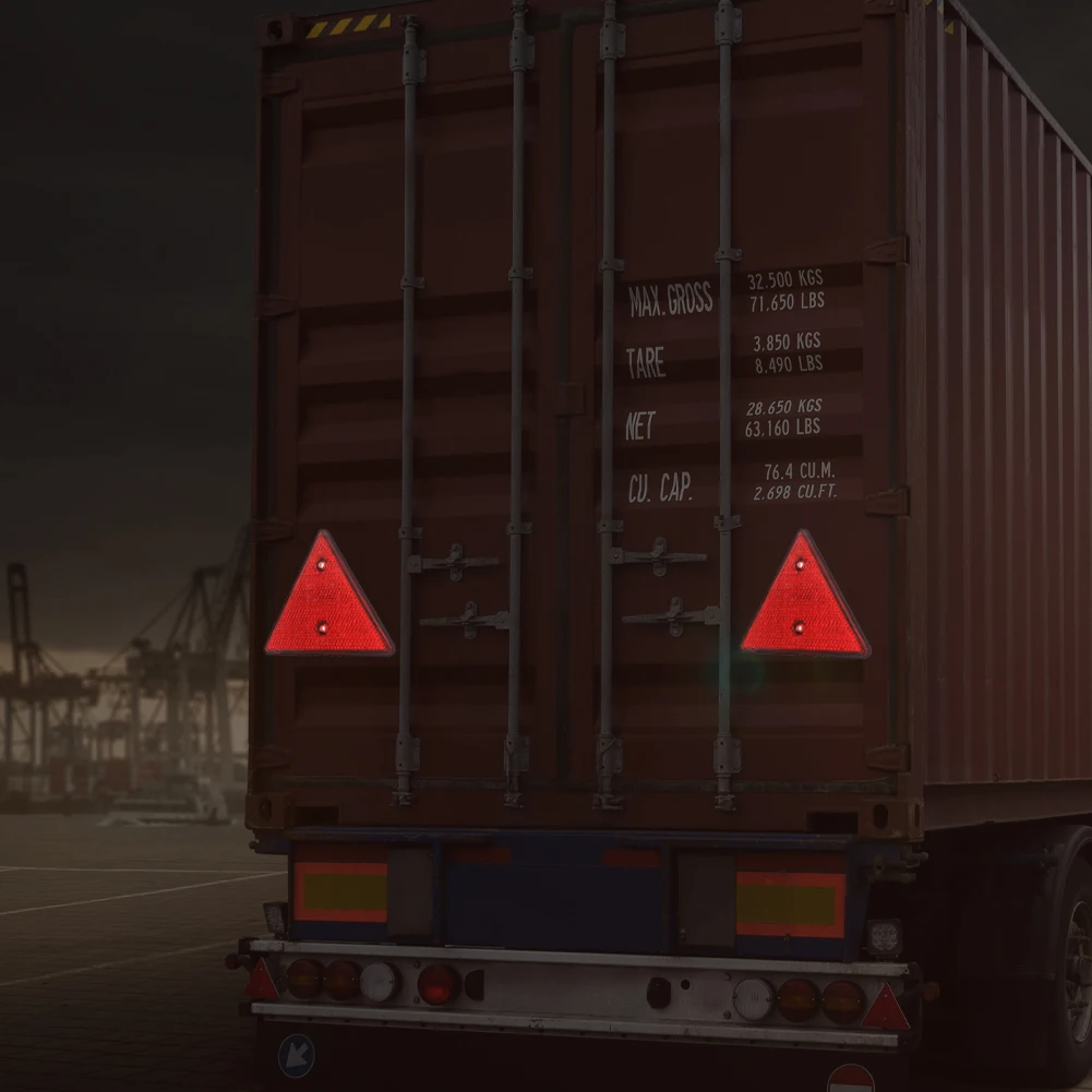 Red Rear Reflector Triangle Reflective Sign Screw Mount E22 Warning Safety Reflector For Trailer Motorcycle Caravan Truck Boat
Red Rear Reflector Triangle Reflective Sign Screw Mount E22 Warning Safety Reflector For Trailer Motorcycle Caravan Truck Boat