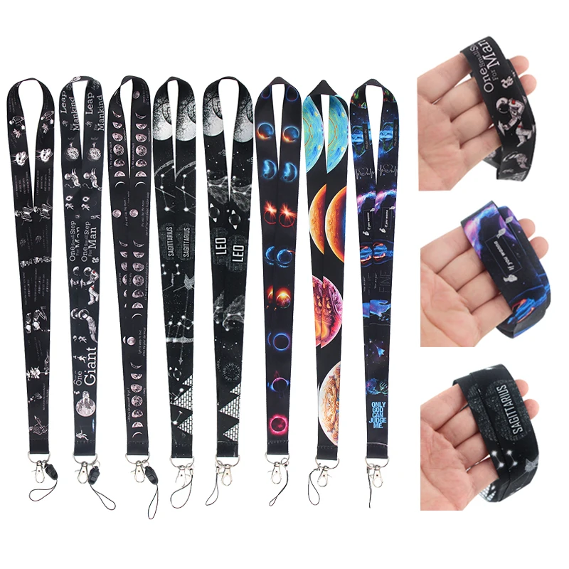 ZF2106 1pcs Constellation Leo Sagittarius Planet Painting Key Chain Lanyard Neck Strap For Phone Keys ID Card Creative Lanyards
ZF2106 1pcs Constellation Leo Sagittarius Planet Painting Key Chain Lanyard Neck Strap For Phone Keys ID Card Creative Lanyards