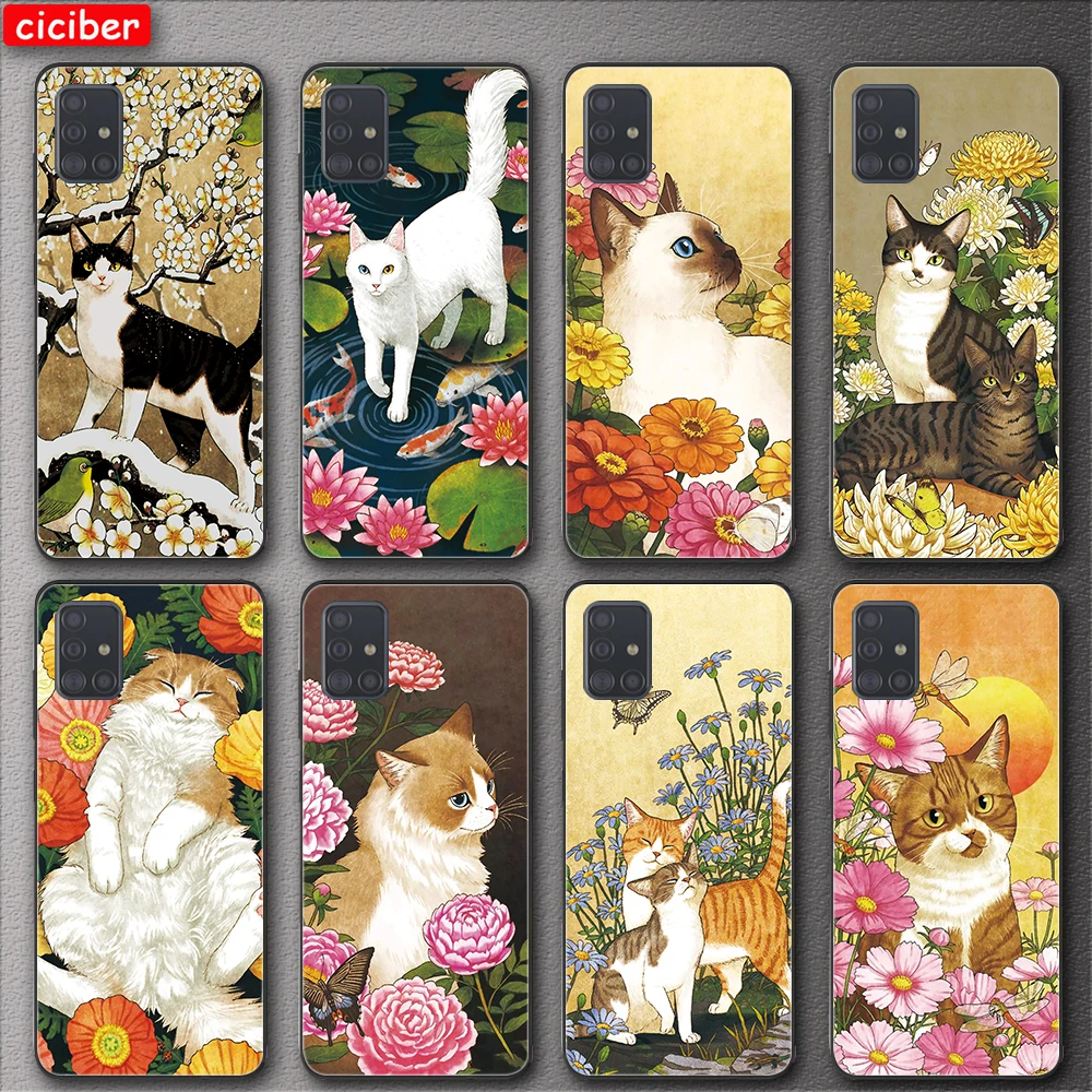 Cat Flower Case For Samsung S21 A51 S20 S10 S9 Plus Ultra A50 A71 A70 A21S A02S A52 A72 NOTE 20 10 9 Plus Soft TPU Phone Fundas
Cat Flower Case For Samsung S21 A51 S20 S10 S9 Plus Ultra A50 A71 A70 A21S A02S A52 A72 NOTE 20 10 9 Plus Soft TPU Phone Fundas
