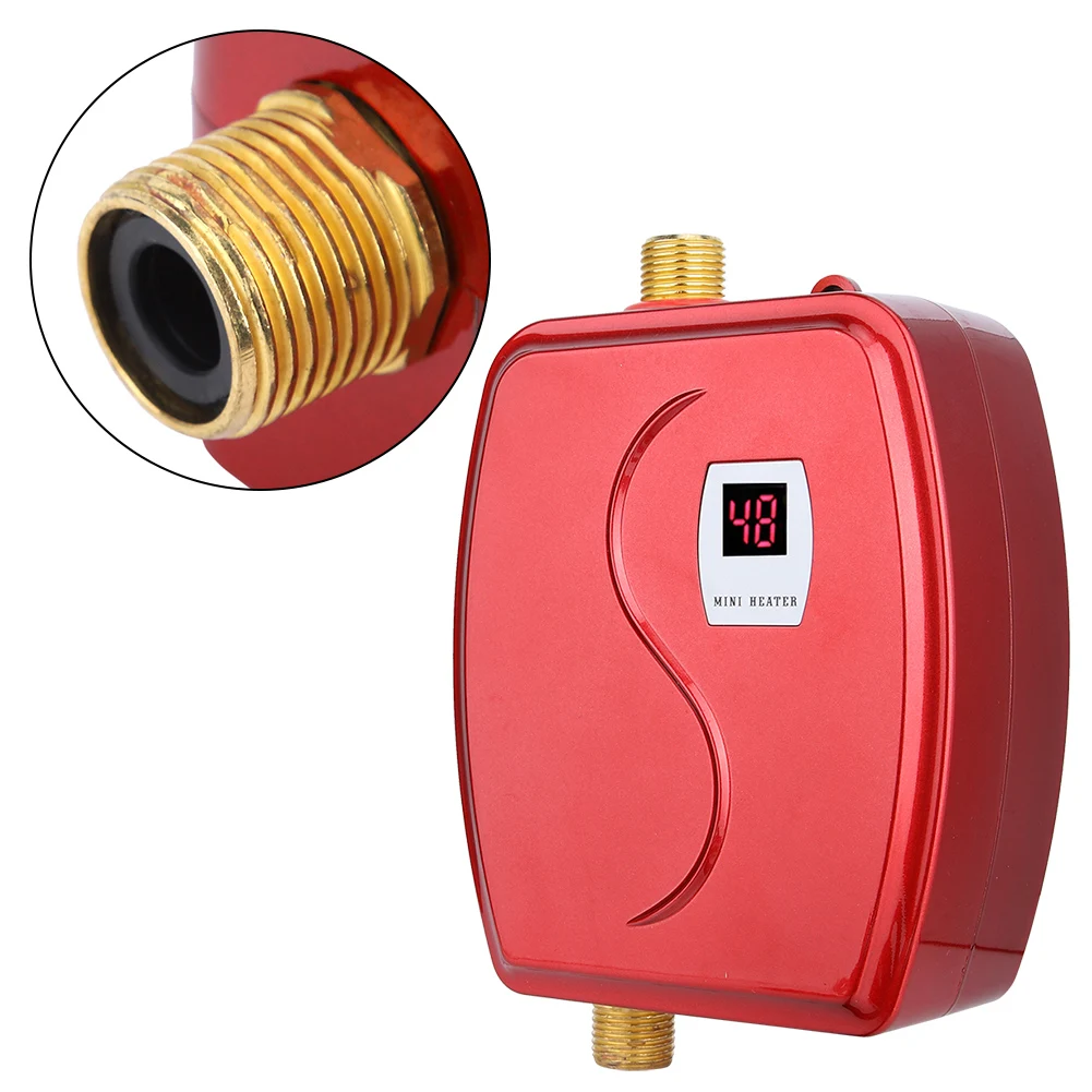 110V 3000W Mini Electric Tankless Instant Hot Water Heater Bathroom Kitchen Washing US Pluginstant
110V 3000W Mini Electric Tankless Instant Hot Water Heater Bathroom Kitchen Washing US Pluginstant