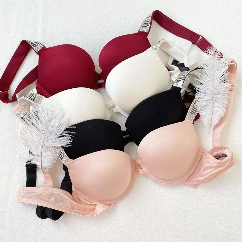 Women Underwear Pink Gathering Sexy Bras And Panty Set Lingerie Plus Size Breathable Backless Push Up Bra Top Conjuntos De Mujer
Women Underwear Pink Gathering Sexy Bras And Panty Set Lingerie Plus Size Breathable Backless Push Up Bra Top Conjuntos De Mujer