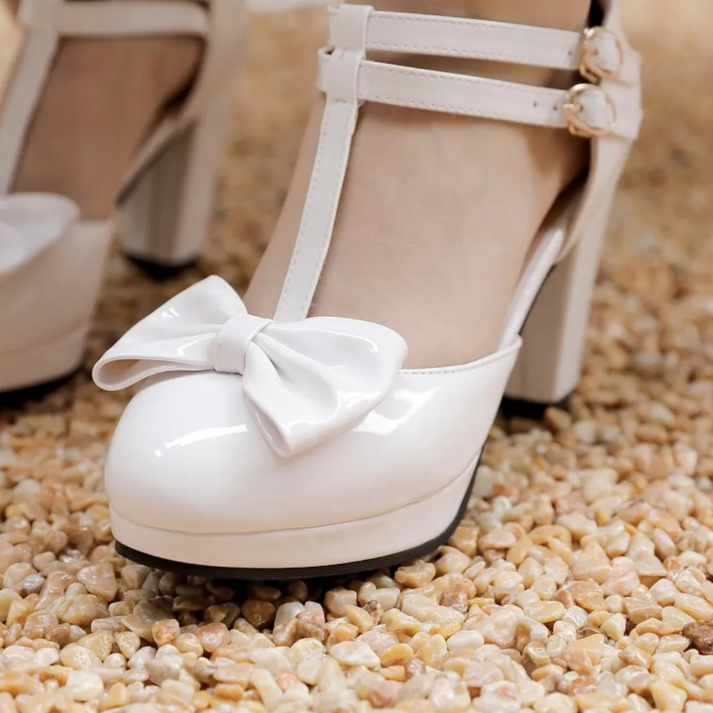 US4-14 Womens Round Toe Japanese Bow Knot Patent Leather Mary Janes Lolita Pumps Chunky Heel Shoes Plus Size 6Colors 34-48 A01
US4-14 Womens Round Toe Japanese Bow Knot Patent Leather Mary Janes Lolita Pumps Chunky Heel Shoes Plus Size 6Colors 34-48 A01