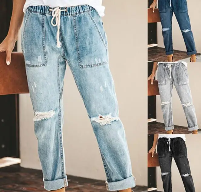 Spring/Summer 2020 Casual Fashion Straight Pants Women's Ripped Jeans YZ350V2-24-45
Spring/Summer 2020 Casual Fashion Straight Pants Women's Ripped Jeans YZ350V2-24-45