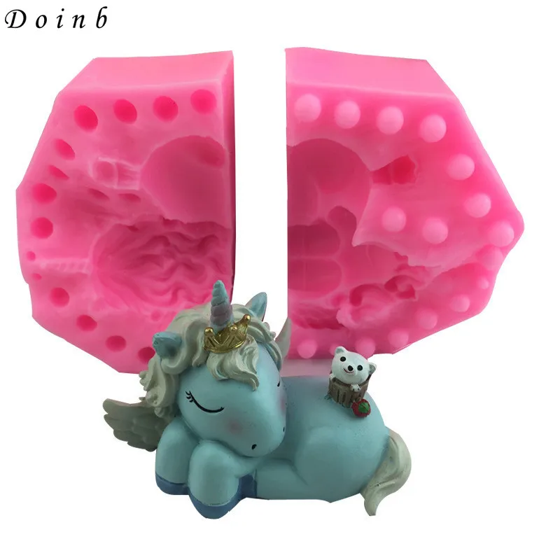 2Pcs/set Cute cartoon sleeping Unicorn food grade silicone mold cake decoration tools chocolate resin clay Kitchen Baking tools
2Pcs/set Cute cartoon sleeping Unicorn food grade silicone mold cake decoration tools chocolate resin clay Kitchen Baking tools
